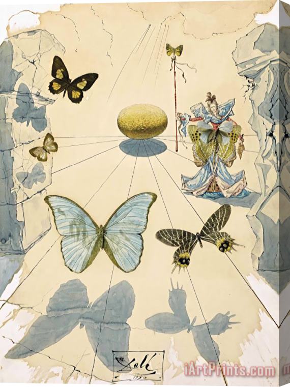 Salvador Dali Allegorie De Soie, 1950 Stretched Canvas Print / Canvas Art
