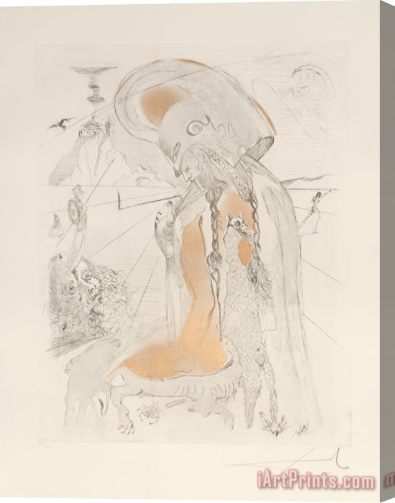 Salvador Dali Athena, From The Mythology, 1963 Stretched Canvas Painting / Canvas Art