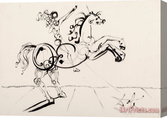 Salvador Dali Cavalier, Connu Aussi Comme Trajan, Circa 1967 Stretched Canvas Print / Canvas Art