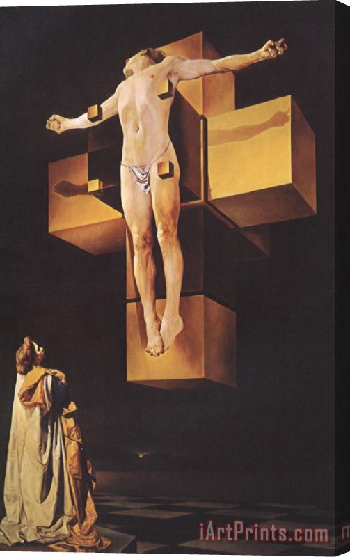Salvador Dali Crucifixion Corpus Hypercubicus 1954 Stretched Canvas Print / Canvas Art