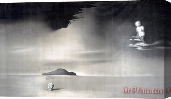 Salvador Dali Desert Landscape, 1944 1945 Stretched Canvas Painting / Canvas Art
