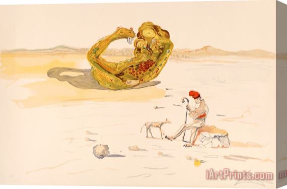 Salvador Dali Desert Watch, From Time, 1976 Stretched Canvas Painting / Canvas Art