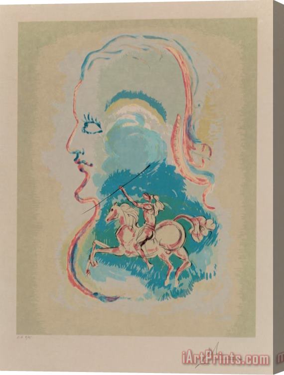 Salvador Dali Dream of a Horseman, 1979 Stretched Canvas Print / Canvas Art