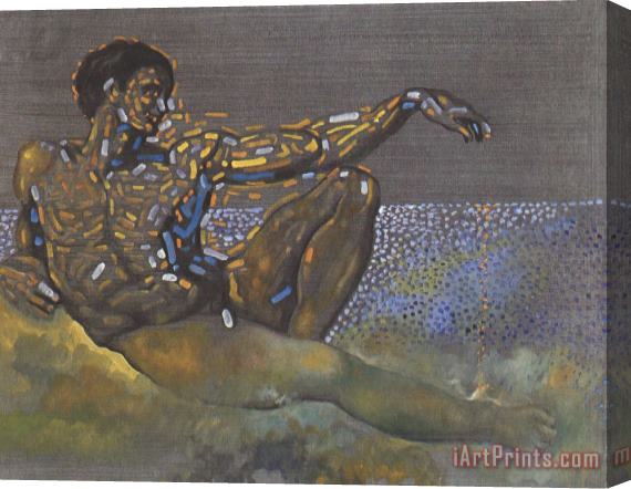 Salvador Dali Figure Inspired by The Adam of The Ceiling of The Sistine Chapel Stretched Canvas Print / Canvas Art