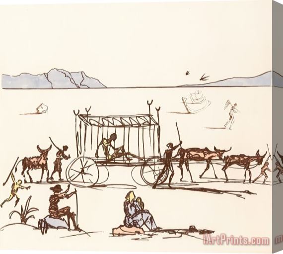 Salvador Dali Judgement, From Historia De Don Quichotte De La Stretched Canvas Print / Canvas Art