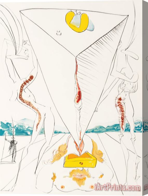 Salvador Dali La Conquete Du Cosmos I (conquest of Cosmos I), 1974 Stretched Canvas Print / Canvas Art