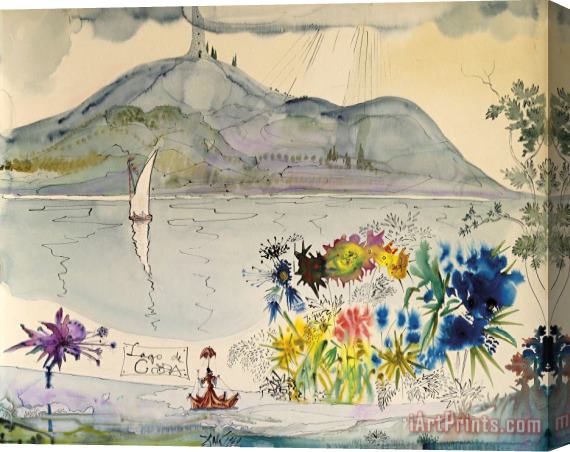 Salvador Dali Lago De Garda, 1949 Stretched Canvas Print / Canvas Art