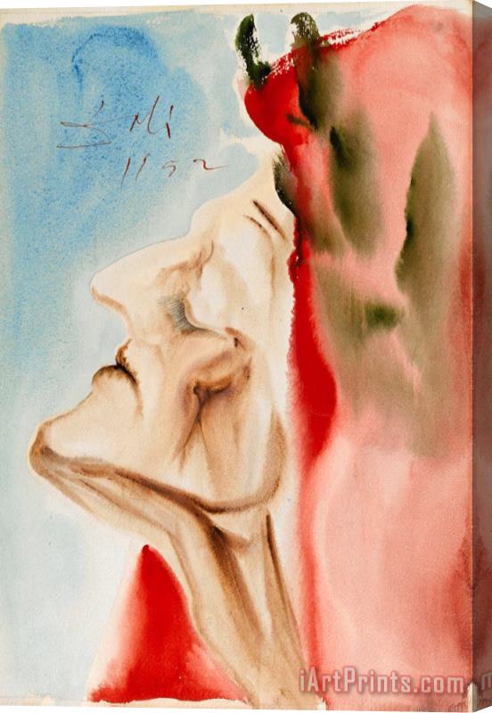 Salvador Dali Le Nouveau Doute De Dante Stretched Canvas Painting / Canvas Art