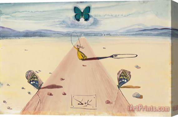 Salvador Dali Paysage Avec Une Femme Sautant a La Corde, 1958 Stretched Canvas Print / Canvas Art