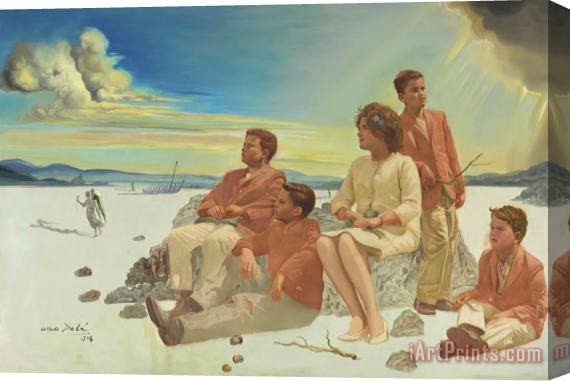 Salvador Dali Portrait of The Briggs Family, 1964 Stretched Canvas Print / Canvas Art