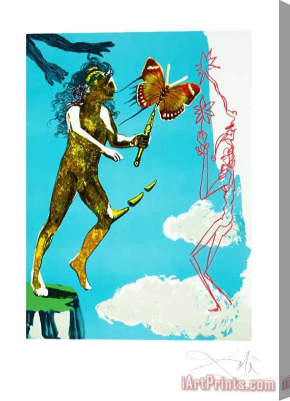Salvador Dali Release of The Psychic Spirit, From Magic Butterfly & The Dream, 1978 Stretched Canvas Print / Canvas Art