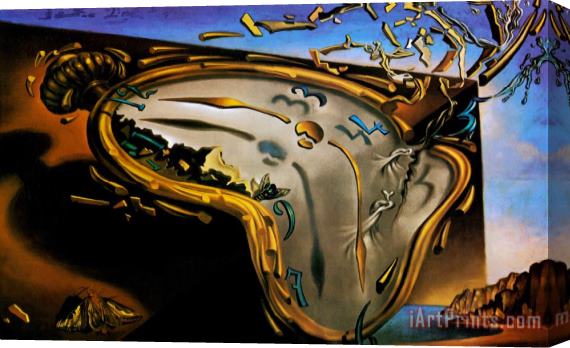 Salvador Dali Soft Watch at The Moment of First Explosion C 1954 Stretched Canvas Print / Canvas Art