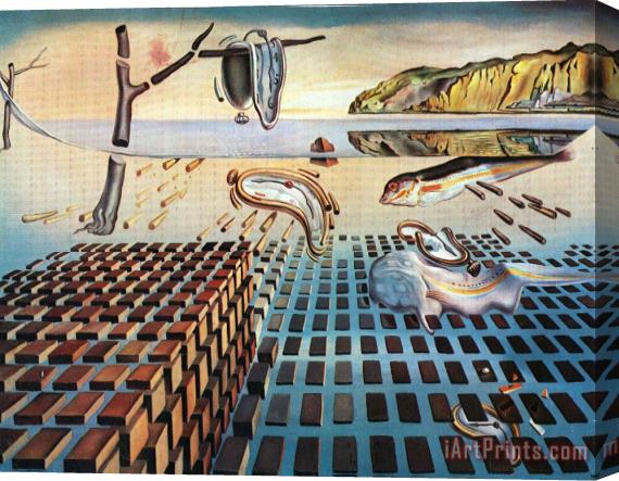 Salvador Dali The Disintegration of The Persistence of Memory Stretched Canvas Print / Canvas Art