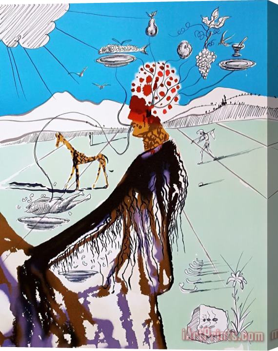 Salvador Dali The Earth Goddess (the Chef), 1980 Stretched Canvas Print / Canvas Art