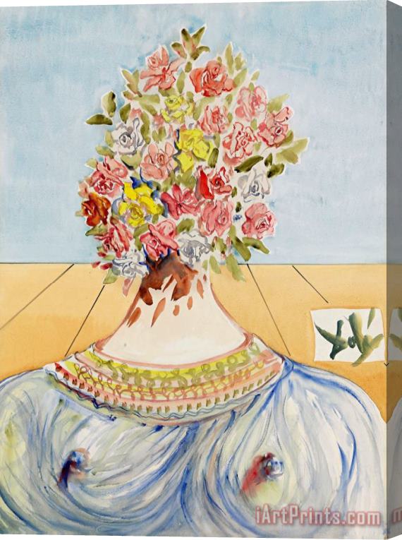 Salvador Dali The Flowering of Inspiration (gala En Fleurs), 1978 Stretched Canvas Painting / Canvas Art