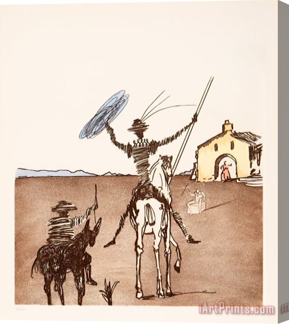 Salvador Dali The Impossible Dream, From Historia De Don Quichotte De Stretched Canvas Print / Canvas Art