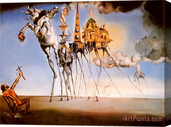 Salvador Dali The Temptation of St Anthony C 1946 Stretched Canvas Print / Canvas Art