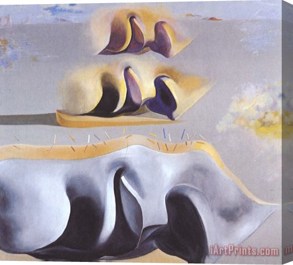 Salvador Dali The Three Glorious Enigmas of Gala Second Version Stretched Canvas Painting / Canvas Art