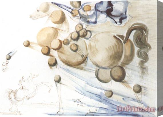 Salvador Dali Transparent Horse Stretched Canvas Print / Canvas Art
