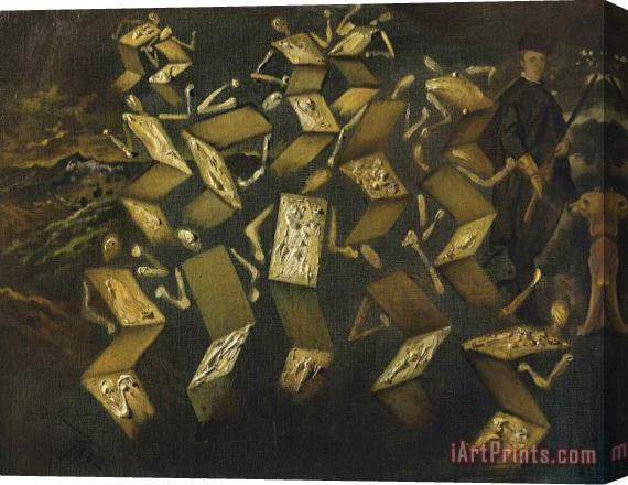 Salvador Dali Twist Dans Le Studio De Velazquez, 1962 Stretched Canvas Print / Canvas Art