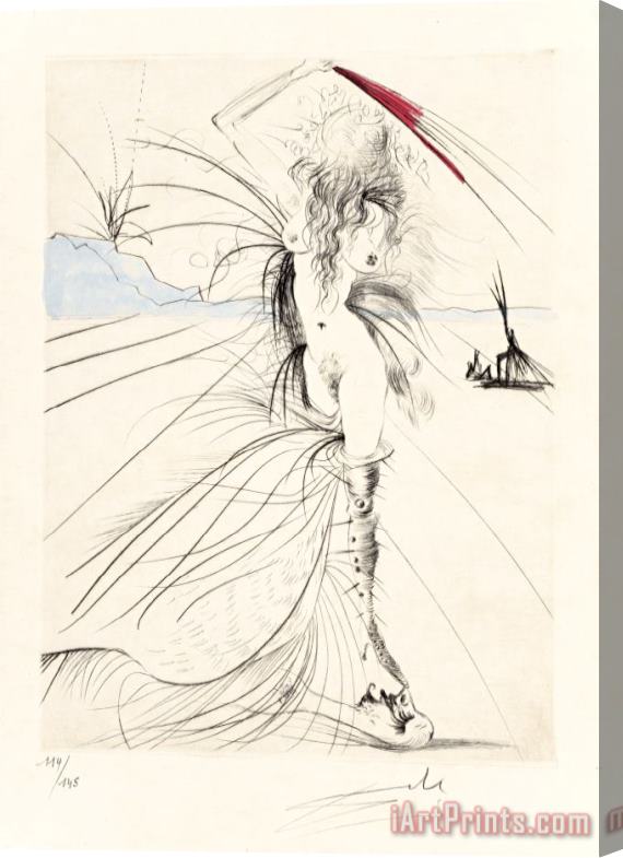Salvador Dali Venus Aux Fourrures, 1969 Stretched Canvas Print / Canvas Art