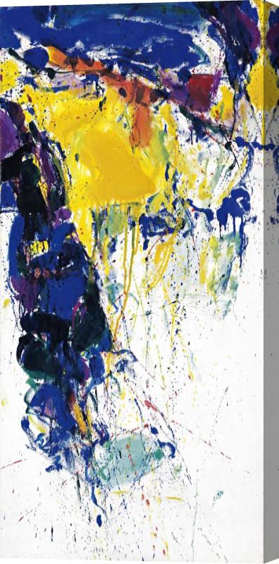 Sam Francis Blue, Yellow And Green, 1958 Stretched Canvas Painting / Canvas Art
