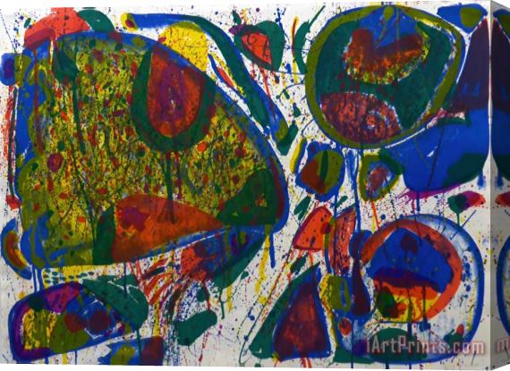 Sam Francis Bright Jade Ghost (variant Ii), 1963 Stretched Canvas Painting / Canvas Art
