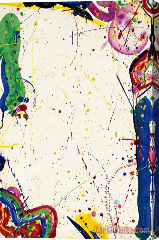 Sam Francis Bright Ring Drawing, 1964 Stretched Canvas Print / Canvas Art