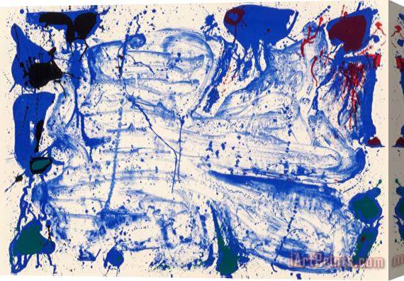Sam Francis Coldest Stone (sf 15), 1960 Stretched Canvas Print / Canvas Art