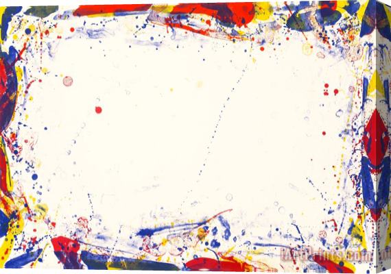 Sam Francis Damp (sf 90), 1969 Stretched Canvas Painting / Canvas Art