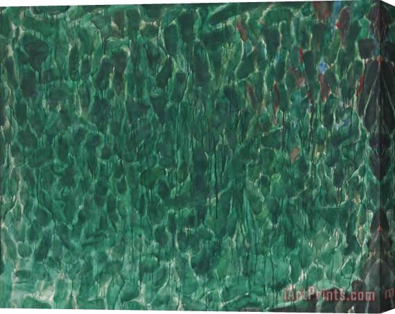 Sam Francis Green, 1953 Stretched Canvas Painting / Canvas Art