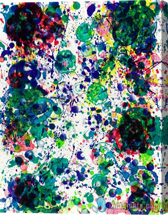 Sam Francis Spring Solution, 1972 Stretched Canvas Print / Canvas Art
