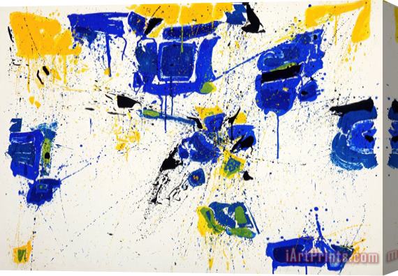 Sam Francis The Upper Yellow, 1960 Stretched Canvas Painting / Canvas Art