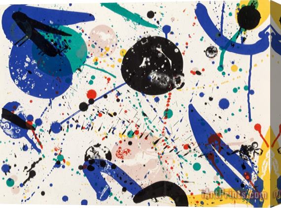 Sam Francis Variant of Fifty (sf 60), 1965 Stretched Canvas Painting / Canvas Art