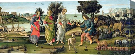 Sandro Botticelli Judgement of Paris Stretched Canvas Print / Canvas Art