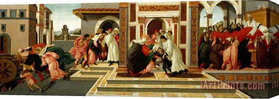 Sandro Botticelli Last Miracle And The Death of St. Zenobius Stretched Canvas Print / Canvas Art