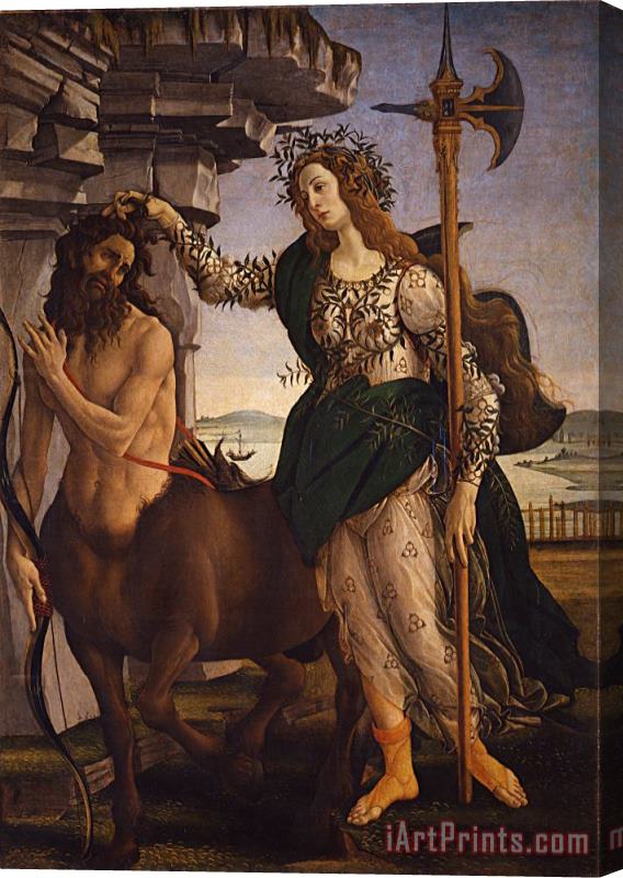 Sandro Botticelli Pallas And The Centaur Stretched Canvas Painting / Canvas Art