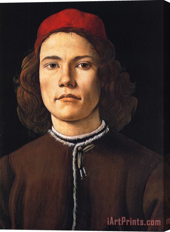 Sandro Botticelli Portrait of a Young Man Stretched Canvas Painting / Canvas Art