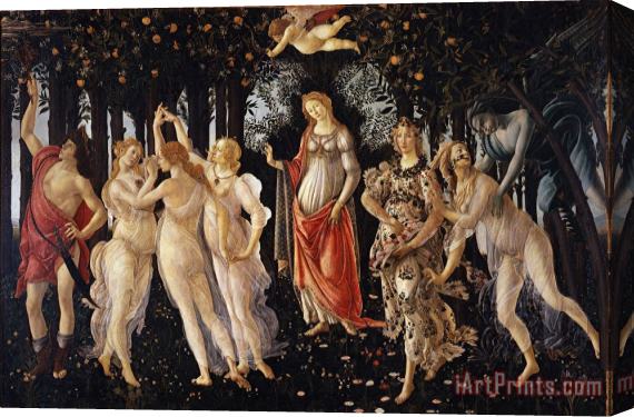 Sandro Botticelli Primavera Stretched Canvas Painting / Canvas Art