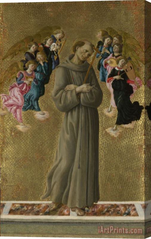 Sandro Botticelli Saint Francis of Assisi with Angels Stretched Canvas Print / Canvas Art