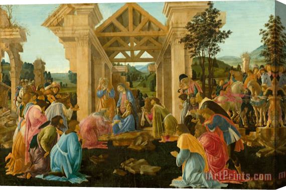 Sandro Botticelli The Adoration of The Magi Stretched Canvas Painting / Canvas Art