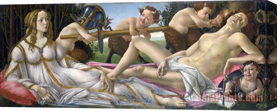 Sandro Botticelli Venus And Mars Stretched Canvas Painting / Canvas Art