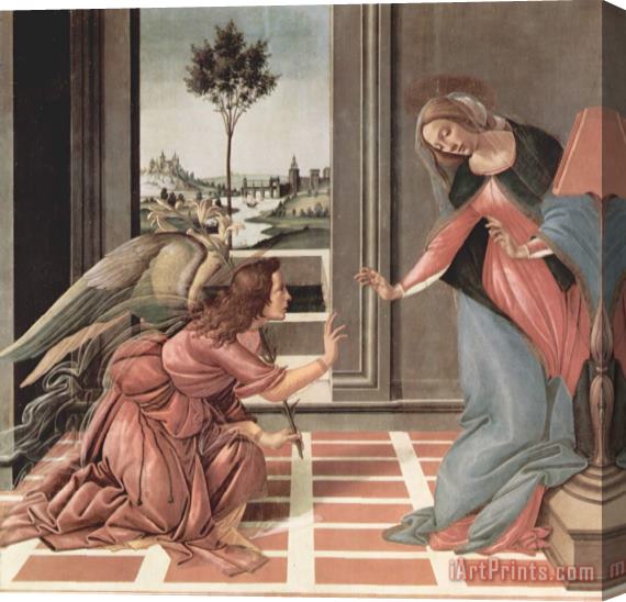 Sandron Botticelli Annunciation Stretched Canvas Print / Canvas Art
