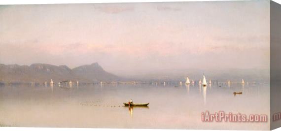 Sanford Robinson Gifford Morning in The Hudson, Haverstraw Bay Stretched Canvas Painting / Canvas Art