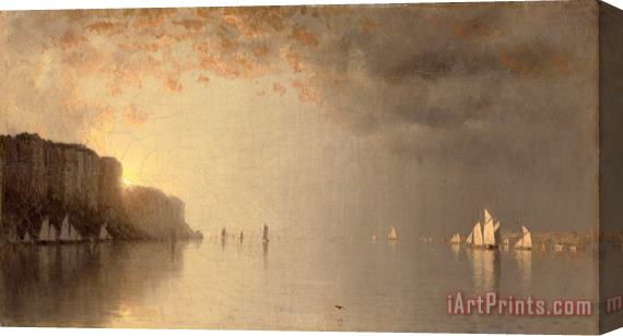 Sanford Robinson Gifford Sunset on The Hudson, 1876 Stretched Canvas Print / Canvas Art