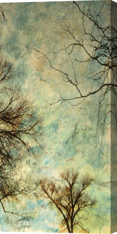 Sara Abbott Abstract Trees V Stretched Canvas Painting / Canvas Art