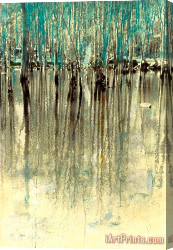 Sara Abbott Water Trees I Stretched Canvas Painting / Canvas Art