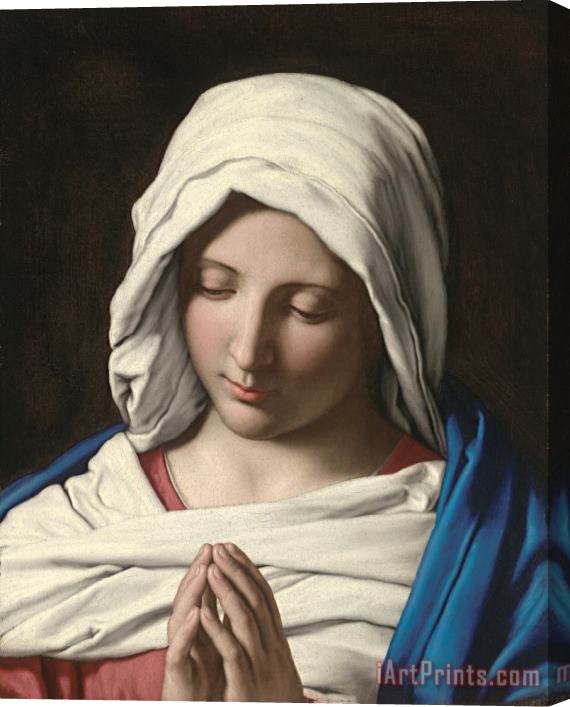 Sassoferrato Madonna in Prayer Stretched Canvas Print / Canvas Art
