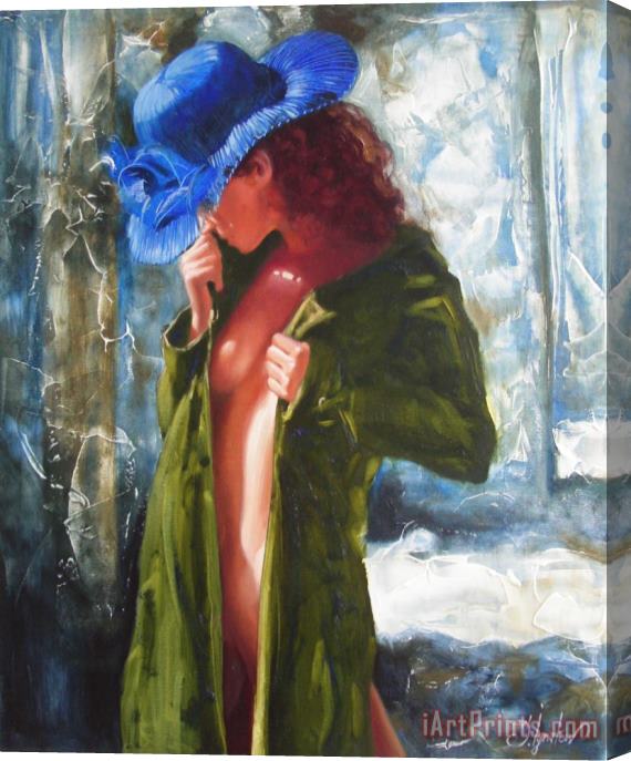 Sergey Ignatenko The blue hat Stretched Canvas Print / Canvas Art