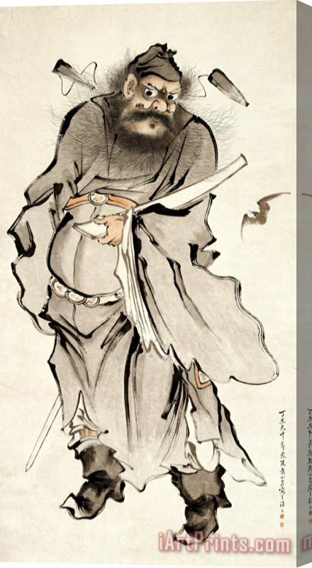 Shanshou Huang Zhong Kui, The Demon Queller Stretched Canvas Print / Canvas Art